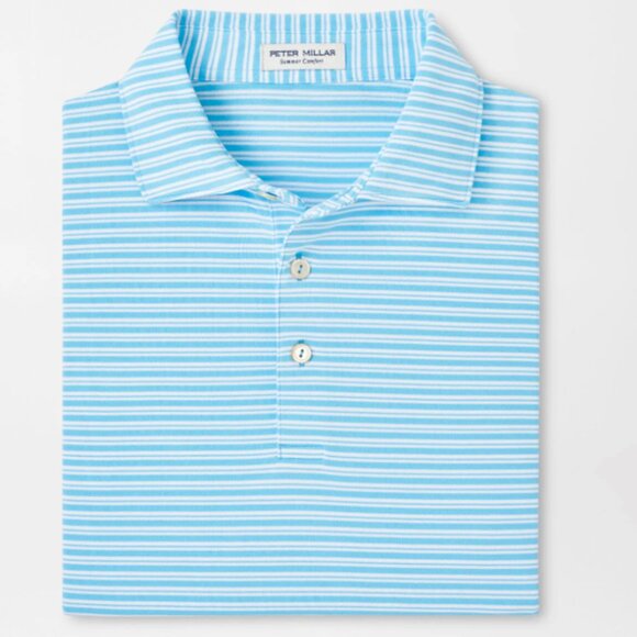 NWT Peter Millar Men’s Dellroy Performance Mesh Polo – Large - Picture 1 of 3